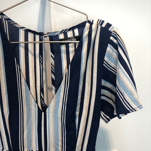 Pants - Stripped Jumpsuit